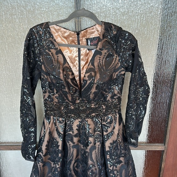 Mac Duggal SEQUIN EMBELLISHED A-LINE COCKTAIL DRESS size 6 New $598 sold out - Picture 9 of 14